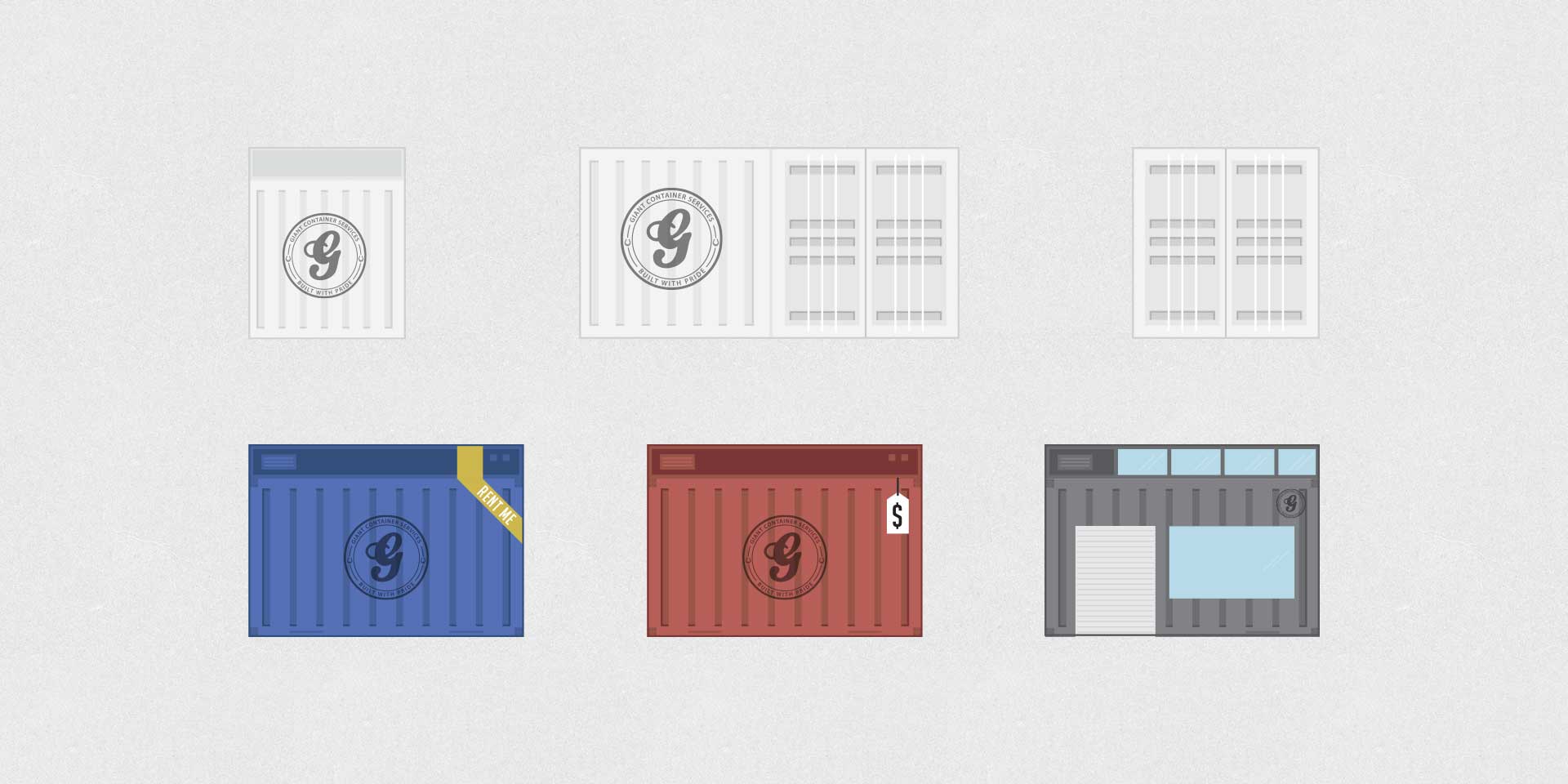 Giant Container Illustrations