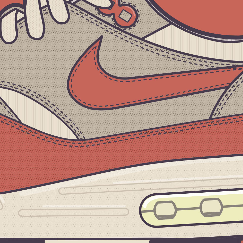 Nike Airmax 1 zoomed in