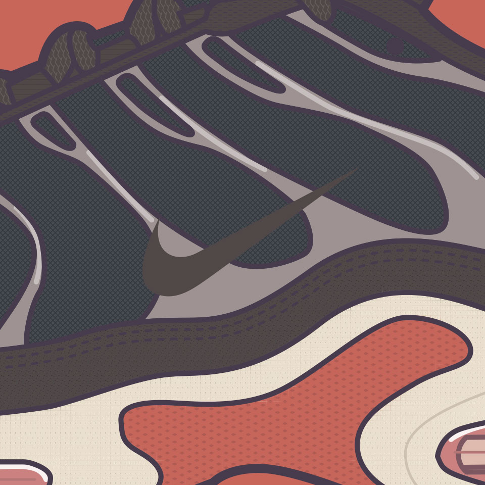 Nike Airmax Plus zoomed in