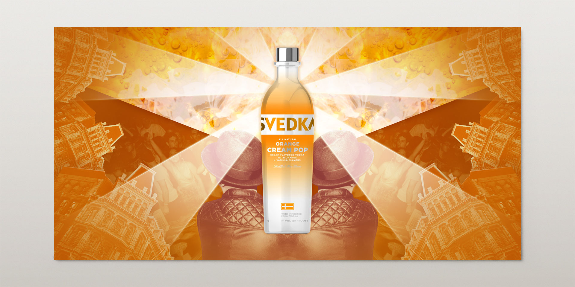 Svedka orange vodka OOH concept