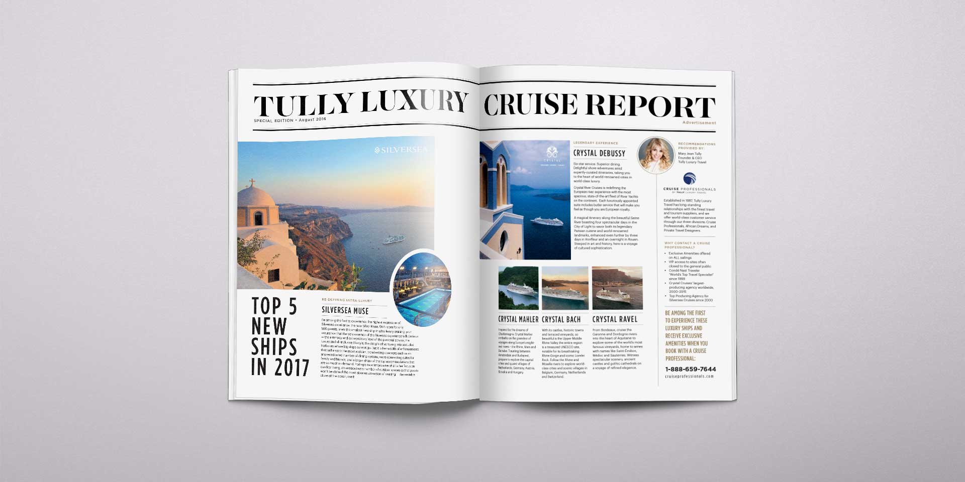 Tully Luxury Travel Condé Nast Advertorial Spread