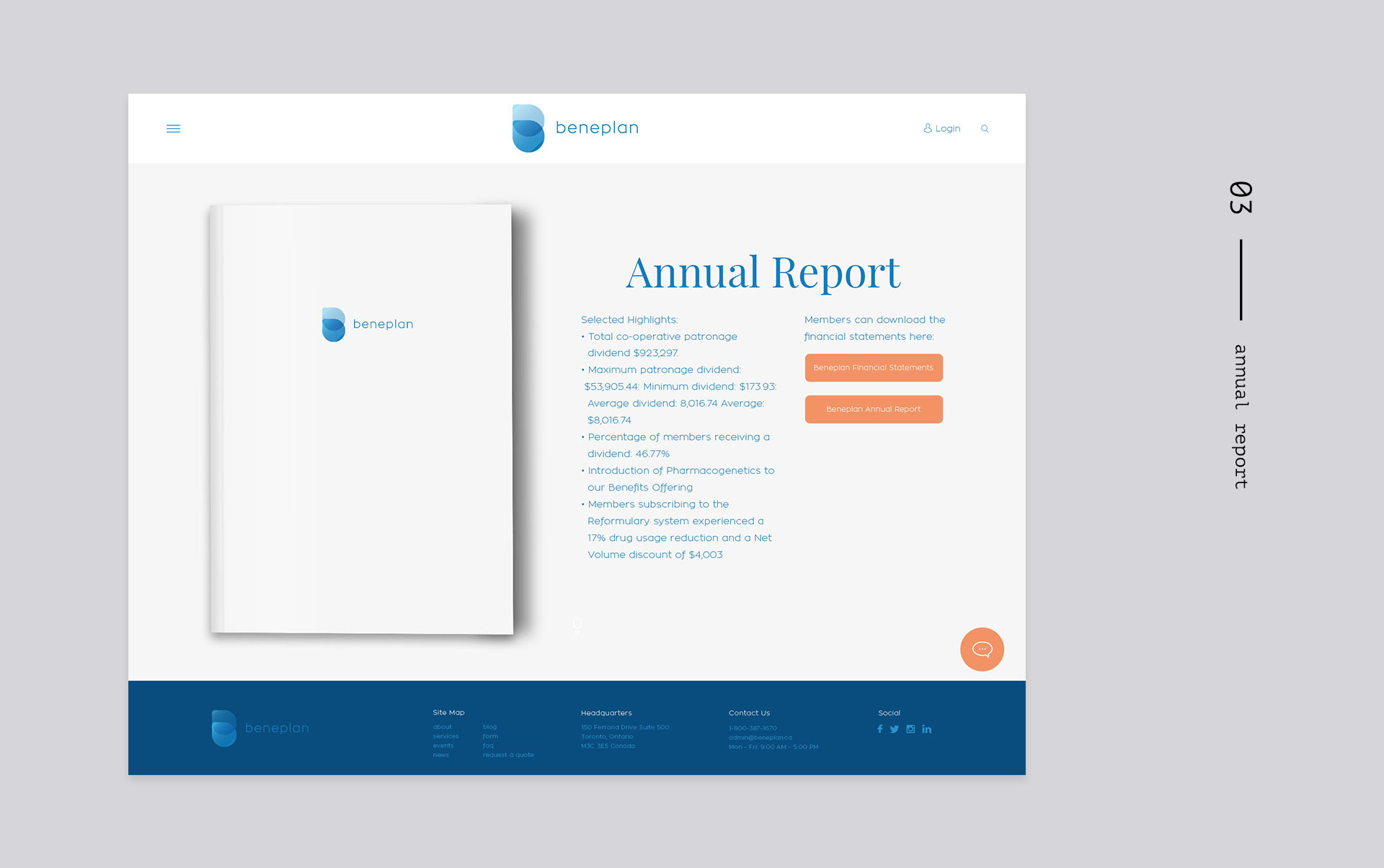 Annual Report Page