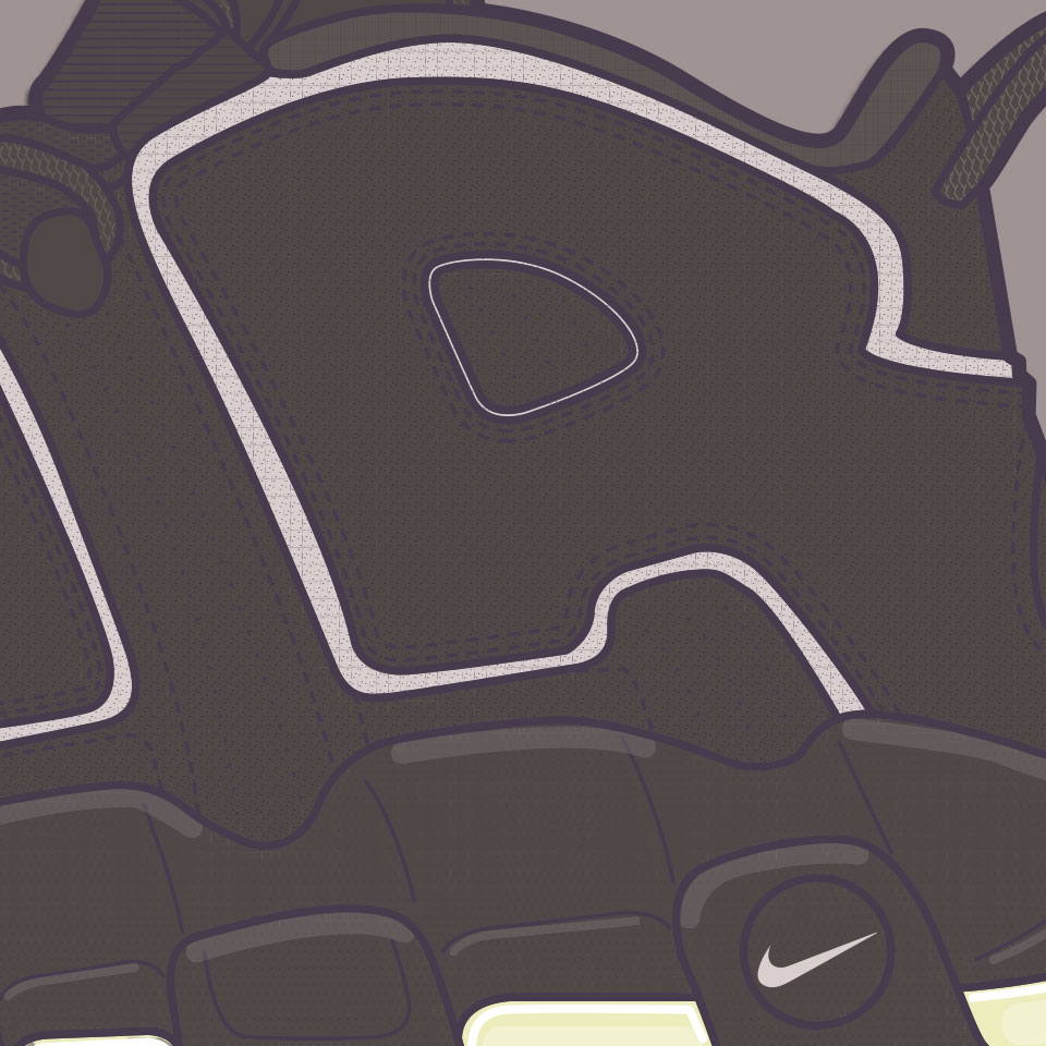 Nike Airmax Uptempo zoomed in