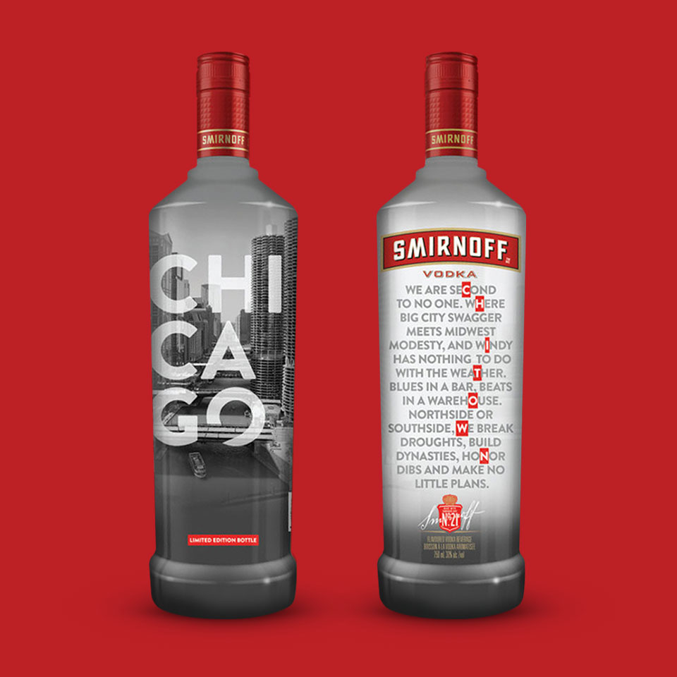 Smirnoff Chicago Bottle